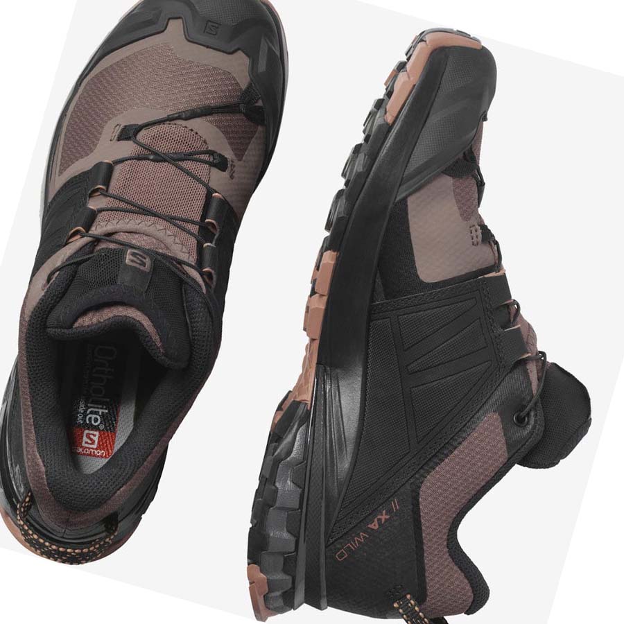 Tenis Para Trail Running Salomon XA WILD Mujer Negros | MX 2755BEX